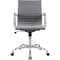 Global Industrial Conference Room Chair with Mid Back & Fixed Arms, Fabric, Gray 695503FGY - alternate 4
